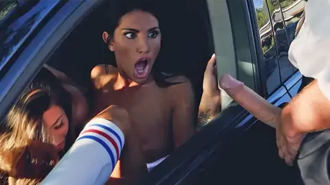 The cop showcases his bone 2 a duo of lesbos