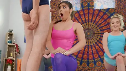 Brooklyn Gray luvs yoga nearly as much as humungous shafts