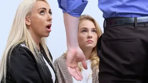 MILF is watching while her stepdaughter is yelling