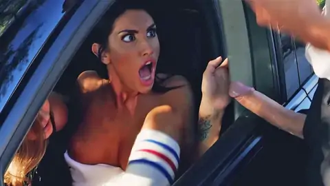 The cop shows his fuck-stick two a couple of lesbos