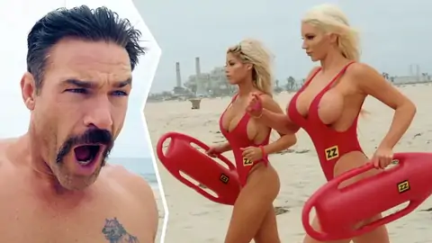 two light-haired girls are working as uniformed lifeguards