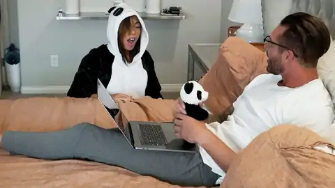 Enormous man meat for a supah-ultra-cute teenage that cosplays as a panda
